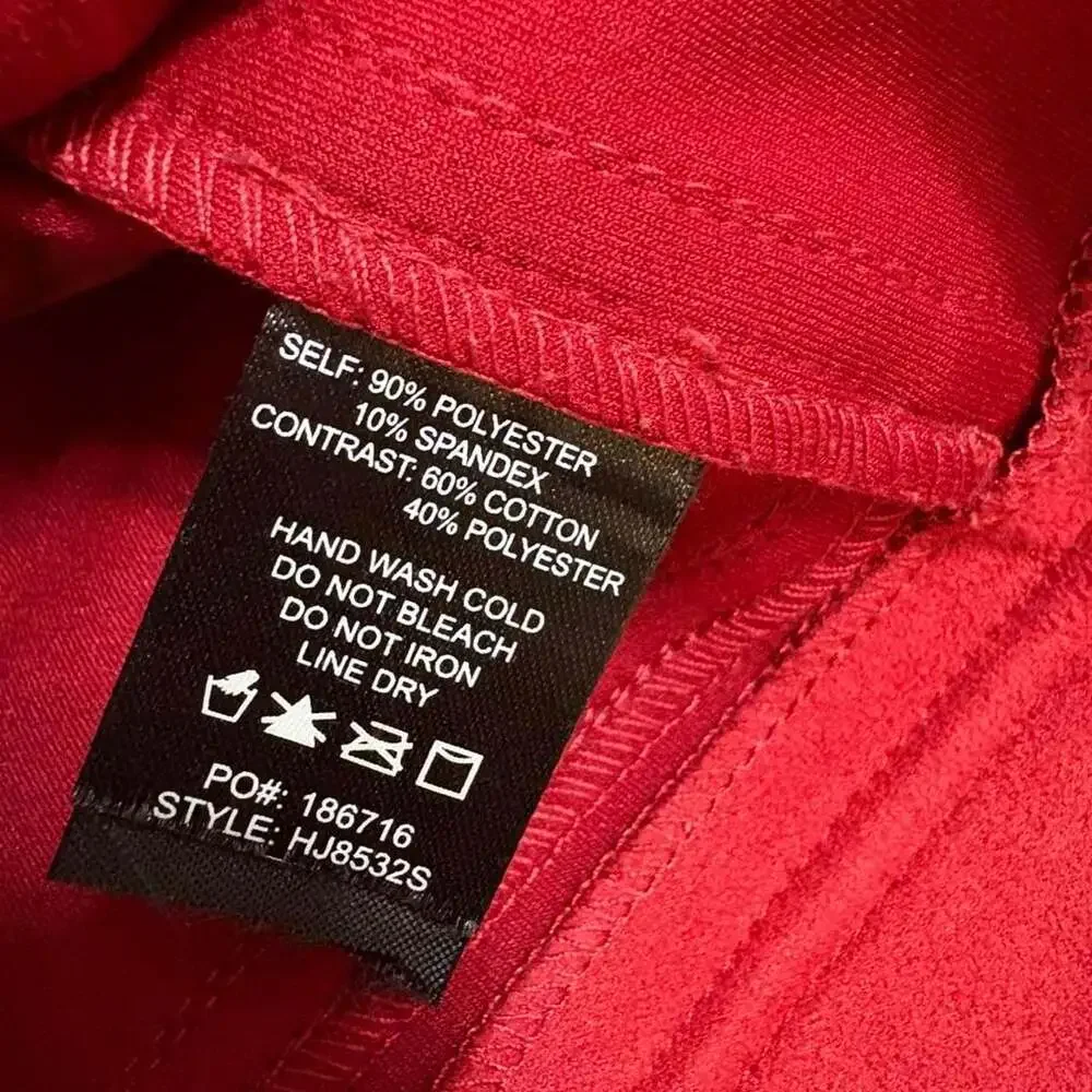 Interplay Superstar Faux Suede Motorcycle Jacket Red Size S/M